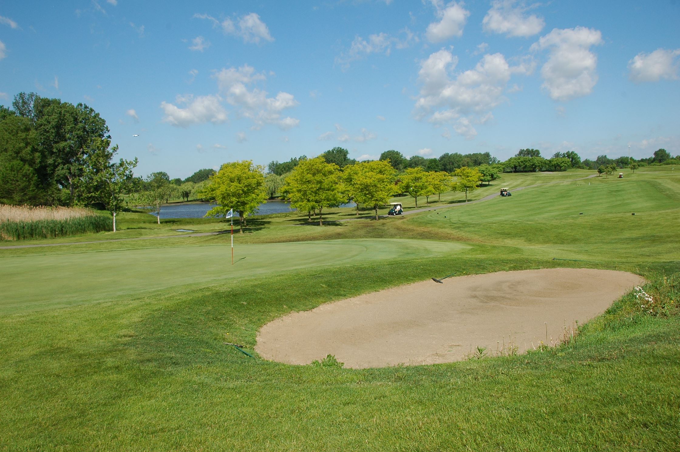 A view of the beautiful scenery of the Taylor Meadows Golf Course.